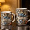 Personalized Mug For Fishing Enthusiasts - Personalized Custom Coffee Mug - FISH019_MG