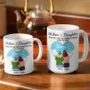 Personalized Mug for Mother and Daughters Heartwarming Family Gift with Custom Names, Great for Mother's Day or Family Gatherings