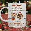 Personalized Mug for Pet Parent - Christmas Cartoon Pups, Custom Quote, Cozy Holiday Cheer, a unique gift for Dog Mom or Dad Personalized Mug for Pet Parent - Christmas Cartoon Pups, Custom Quote, Cozy Holiday Cheer, a unique gift for Dog Mom or Dad