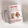 Personalized Mug for Pet Parent - Christmas Cartoon Pups, Custom Quote, Cozy Holiday Cheer, a unique gift for Dog Mom or Dad Personalized Mug for Pet Parent - Christmas Cartoon Pups, Custom Quote, Cozy Holiday Cheer, a unique gift for Dog Mom or Dad