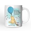 Personalized Mug Life's Ups and Downs are Easier With a Friend, Pooh Bear's Uplifting Quote with Custom Name Personalized Mug Life's Ups and Downs are Easier With a Friend, Pooh Bear's Uplifting Quote with Custom Name