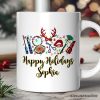 Personalized Mug Makeup Artist Buffalo Plaid Christmas, Cosmetologist Beauty and Cosmetics Gift Personalized Mug Makeup Artist Buffalo Plaid Christmas, Cosmetologist Beauty and Cosmetics Gift