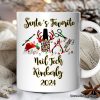 Personalized Mug Nail Tech Buffalo Plaid Christmas, Pedicure Gift Personalized Mug Nail Tech Buffalo Plaid Christmas, Pedicure Gift