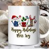 Personalized Mug Plant Lover Gift Buffalo Plaid Christmas, Botanical Gift Personalized Mug Plant Lover Gift Buffalo Plaid Christmas, Botanical Gift