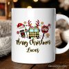 Personalized Mug School Bus Driver Buffalo Plaid Christmas Gift Personalized Mug School Bus Driver Buffalo Plaid Christmas Gift