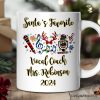 Personalized Mug Singers Buffalo Plaid Christmas, Microphone Gift Personalized Mug Singers Buffalo Plaid Christmas, Microphone Gift
