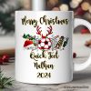 Personalized Mug Soccer Buffalo Plaid Christmas, Team and Coaches Gift Personalized Mug Soccer Buffalo Plaid Christmas, Team and Coaches Gift