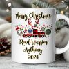 Personalized Mug Truck Driver and Logistics Buffalo Plaid Christmas, Freight Delivery and Dispatcher Gift Personalized Mug Truck Driver and Logistics Buffalo Plaid Christmas, Freight Delivery and Dispatcher Gift