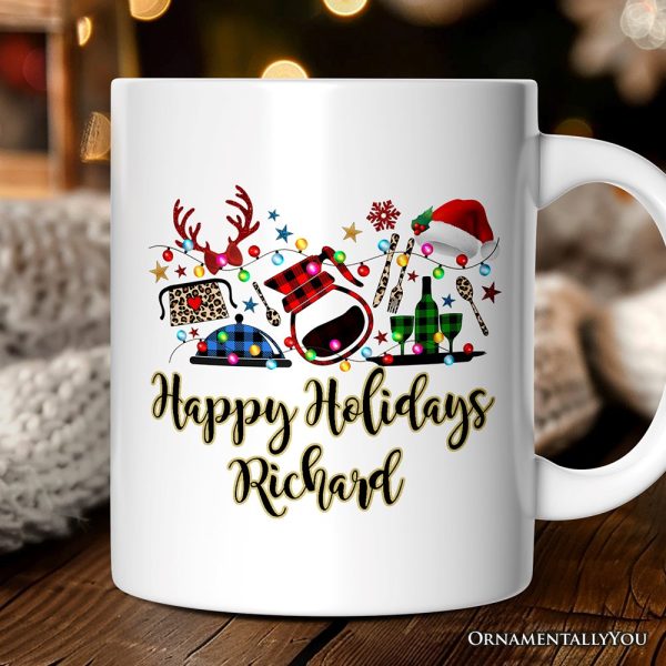 Personalized Mug Waitress Buffalo Plaid Christmas Gift Personalized Mug Waitress Buffalo Plaid Christmas Gift