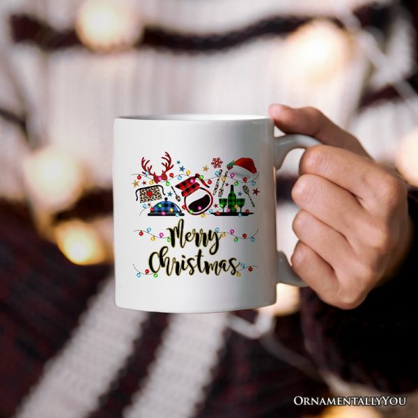 Personalized Mug Waitress Buffalo Plaid Christmas Gift Personalized Mug Waitress Buffalo Plaid Christmas Gift