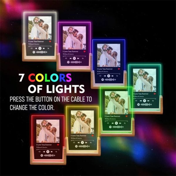 Personalized Music Photo Acrylic LED Frame
