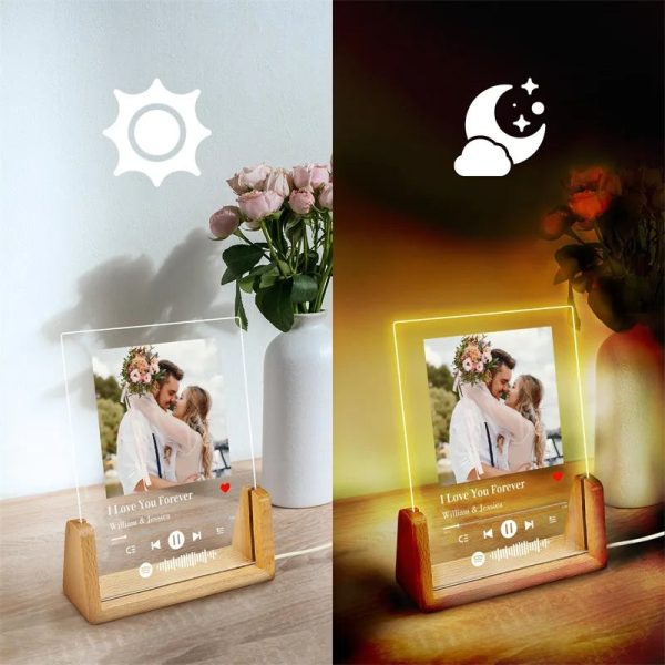 Personalized Music Photo Acrylic LED Frame