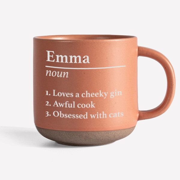 Personalized Name Definition Engraved Pottery Mug HA75 891608 Personalized Name Definition Engraved Pottery Mug HA75 891608