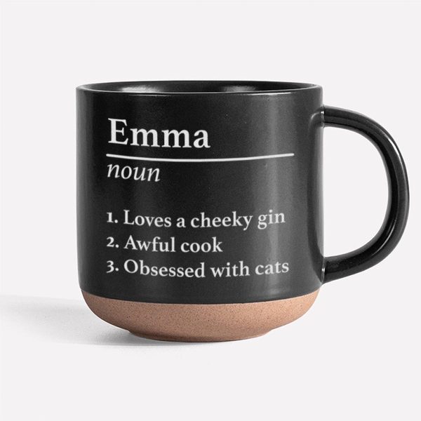 Personalized Name Definition Engraved Pottery Mug HA75 891608 Personalized Name Definition Engraved Pottery Mug HA75 891608