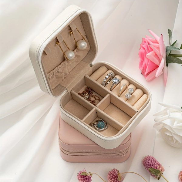 Personalized Name Jewelry Storage Box with Floral Design Personalized Name Jewelry Storage Box with Floral Design