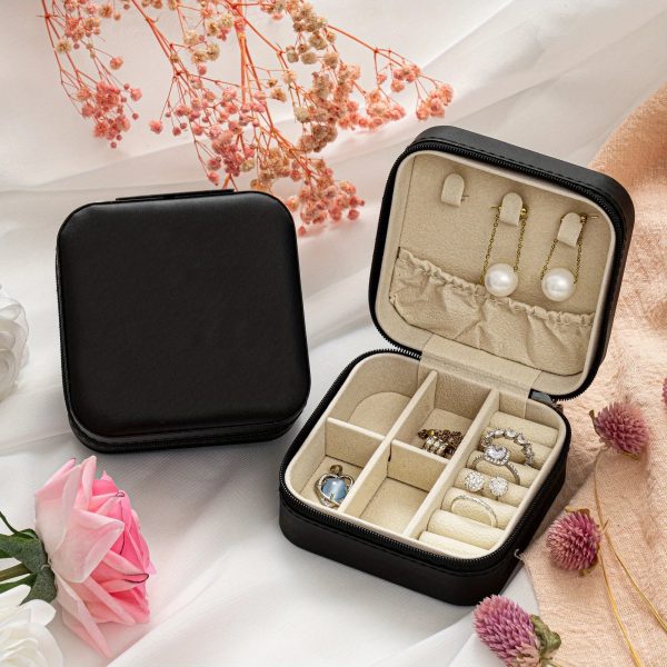 Personalized Name Jewelry Storage Box with Floral Design Personalized Name Jewelry Storage Box with Floral Design