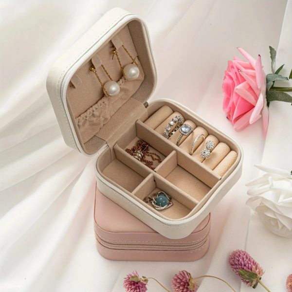 Personalized Name Jewelry Storage Box with Floral Design Personalized Name Jewelry Storage Box with Floral Design