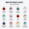 Personalized Name Necklace with Birthstone Pendant Personalized Name Necklace with Birthstone Pendant
