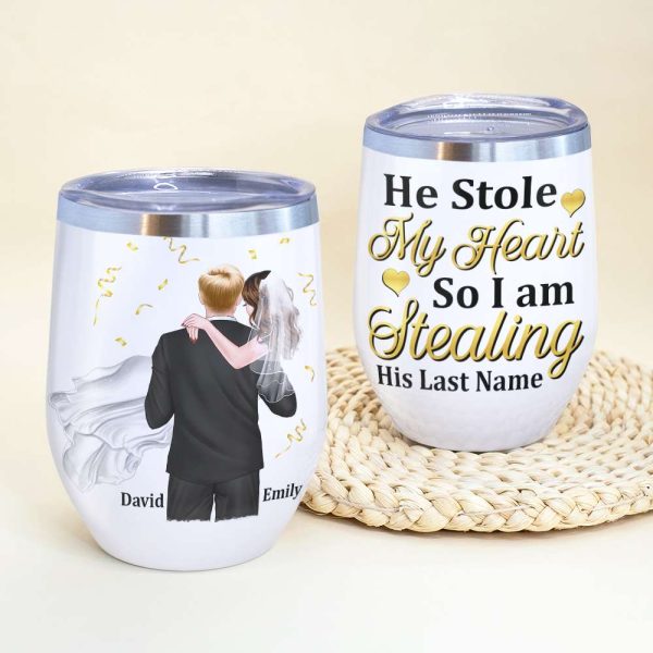 Personalized Newly Wedding Couple Coffee Mug, He Stole My Heart, Personalized Coffee Mug, Wedding Gift, Birthday Gift For Husband Personalized Newly Wedding Couple Coffee Mug, He Stole My Heart, Personalized Coffee Mug, Wedding Gift, Birthday Gift For Husband