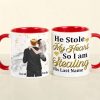 Personalized Newly Wedding Couple Coffee Mug, He Stole My Heart, Personalized Coffee Mug, Wedding Gift, Birthday Gift For Husband Personalized Newly Wedding Couple Coffee Mug, He Stole My Heart, Personalized Coffee Mug, Wedding Gift, Birthday Gift For Husband