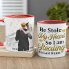 Personalized Newly Wedding Couple Coffee Mug, He Stole My Heart, Personalized Coffee Mug, Wedding Gift, Birthday Gift For Husband Personalized Newly Wedding Couple Coffee Mug, He Stole My Heart, Personalized Coffee Mug, Wedding Gift, Birthday Gift For Husband