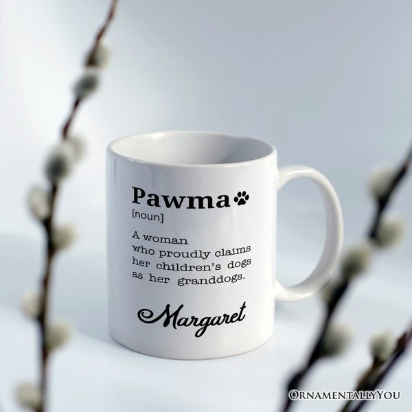 Personalized Pawma Definition Mug, Funny Dog Lovers Mom Gift with Custom Name Personalized Pawma Definition Mug, Funny Dog Lovers Mom Gift with Custom Name