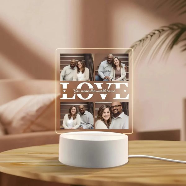 Personalized Photo Acrylic Night Light Plaque Personalized Photo Acrylic Night Light Plaque