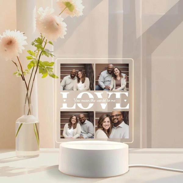 Personalized Photo Acrylic Night Light Plaque Personalized Photo Acrylic Night Light Plaque