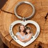 Personalized Photo Keychain for Family Couples and Pets