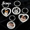 Personalized Photo Keychain for Family Couples and Pets