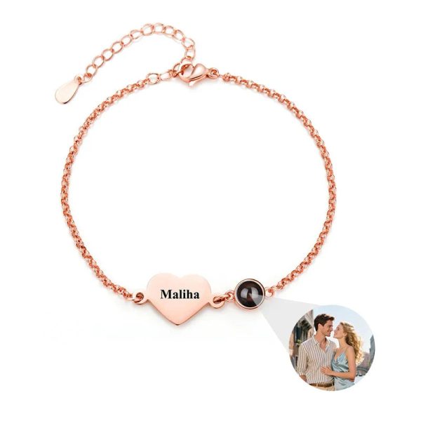 Personalized Photo Projection Name Bracelet Personalized Photo Projection Name Bracelet