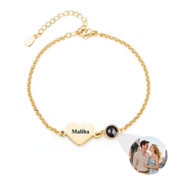 Personalized Photo Projection Name Bracelet Personalized Photo Projection Name Bracelet