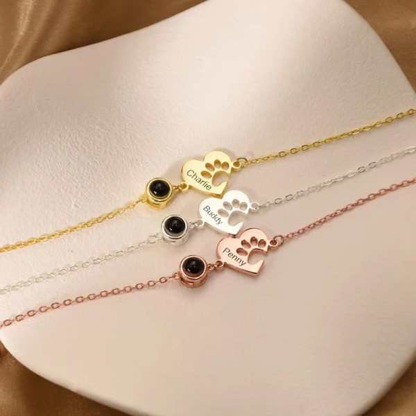 Personalized Photo Projection Name Bracelet Personalized Photo Projection Name Bracelet