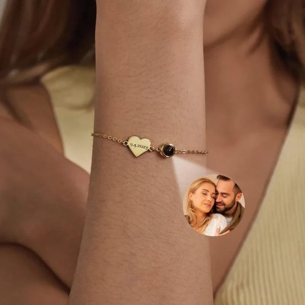 Personalized Photo Projection Name Bracelet Personalized Photo Projection Name Bracelet