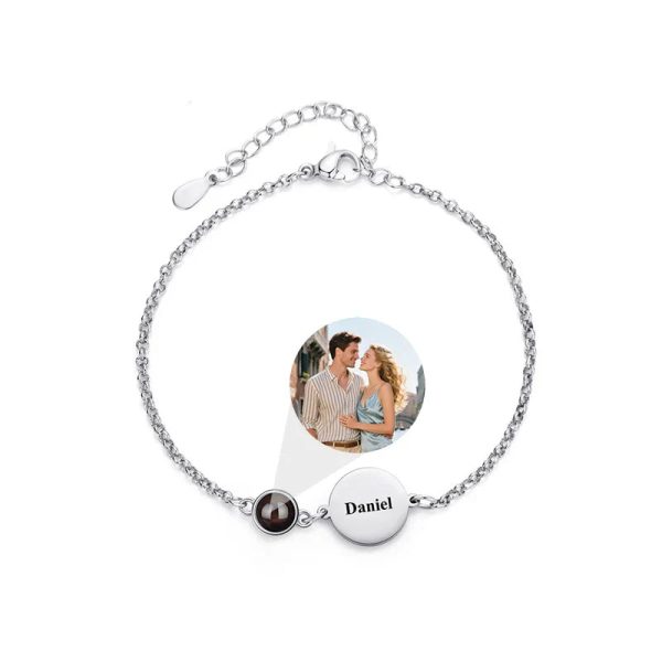 Personalized Photo Projection Name Bracelet Personalized Photo Projection Name Bracelet