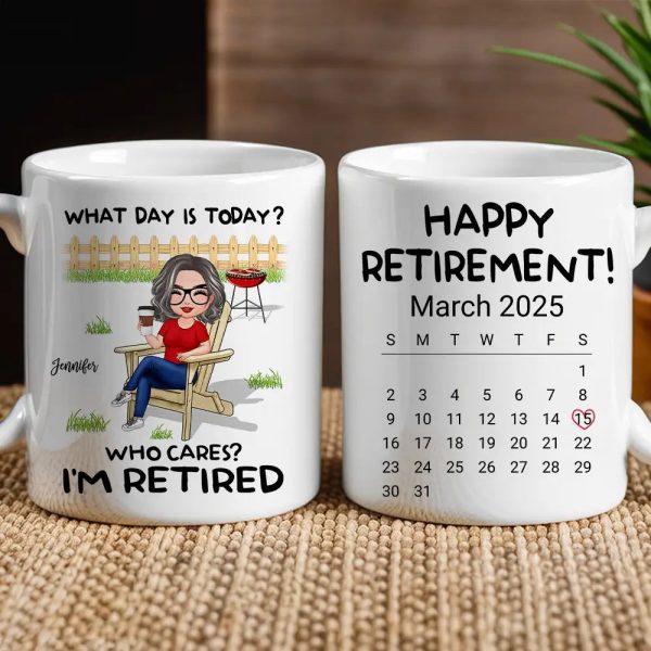 Personalized Retirement Mug - Custom White/Ceramic Coffee Cup Personalized Retirement Mug - Custom White/Ceramic Coffee Cup