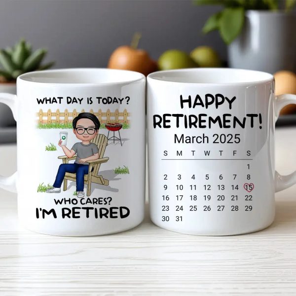 Personalized Retirement Mug - Custom White/Ceramic Coffee Cup Personalized Retirement Mug - Custom White/Ceramic Coffee Cup