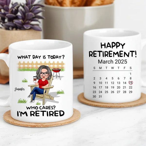 Personalized Retirement Mug - Custom White/Ceramic Coffee Cup Personalized Retirement Mug - Custom White/Ceramic Coffee Cup
