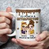 Personalized Sassy Best Friend Ceramic Mug With Cartoon Besties And Hearts, Funny Unique Gift For Coworker Or BFF Personalized Sassy Best Friend Ceramic Mug With Cartoon Besties And Hearts, Funny Unique Gift For Coworker Or BFF