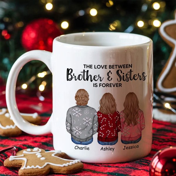 Personalized Siblings Christmas Mug, Personalized Brothers and Sisters Ornament, Siblings Gift Personalized Siblings Christmas Mug, Personalized Brothers and Sisters Ornament, Siblings Gift