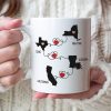 Personalized Sister Map Mug, Apart In Distance But Never At Heart, Gift for Sisters In Long Distance