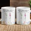 Personalized Sisters Mug with Birth Flowers Ceramic Gift Personalized Sisters Mug with Birth Flowers Ceramic Gift