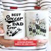 Personalized Soccer Dad And Child Best Dad Ever Custom Mug Personalized Soccer Dad And Child Best Dad Ever Custom Mug