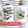 Personalized Soccer Dad And Child Best Dad Ever Custom Mug Personalized Soccer Dad And Child Best Dad Ever Custom Mug
