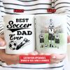 Personalized Soccer Dad And Child Best Dad Ever Custom Mug Personalized Soccer Dad And Child Best Dad Ever Custom Mug