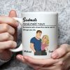 Personalized Soulmate Definition Ceramic Mug With Cute Couple Illustration, Unique Valentine's Gift For Boyfriend Or Girlfriend