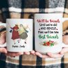 Personalized White Ceramic Mug for Best Friends Cute Senior Ladies Design, Double Sided Print, Unique Thoughtful Gift