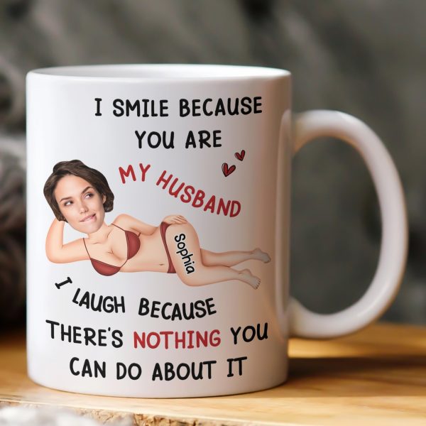 Personalized White Ceramic Mug Funny Husband Love Quote With Custom Photo Look Unique Valentine Gift Personalized White Ceramic Mug Funny Husband Love Quote With Custom Photo Look Unique Valentine Gift
