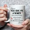 Personalized White Ceramic Mug Funny Love Quote Heart Boner Saying Unique Romantic Gift for Couple