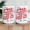 Personalized White Ceramic Mug Retro Love Quote Valentine's Day Gift - Custom Name Funny Cute Hearts Design for Girlfriend Wife